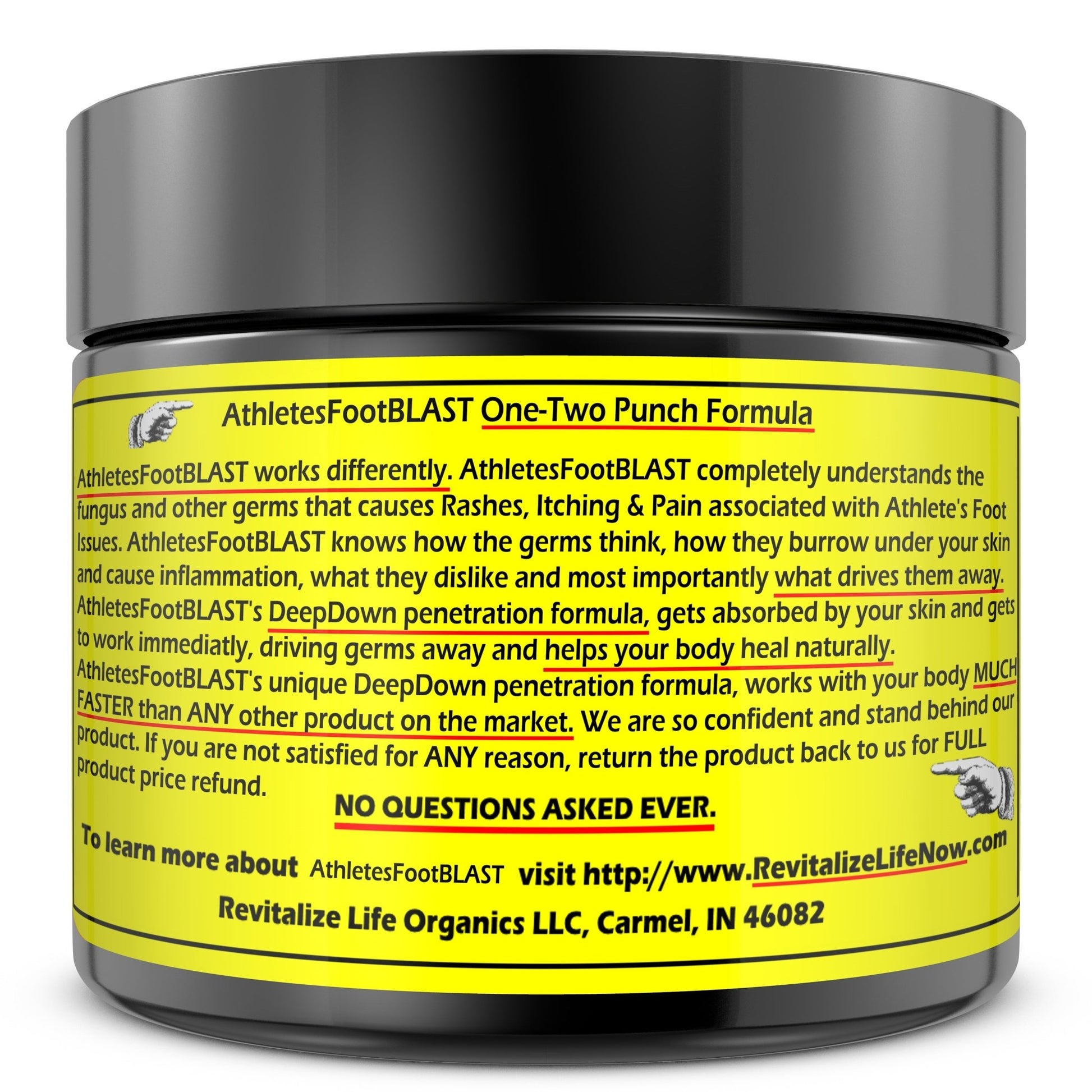 AthletesFootBLAST - Athlete's Foot Relief Blend FASTEST Relief Powerful Essential Oils Worldwide Shipping - Revitalize Life Organics -