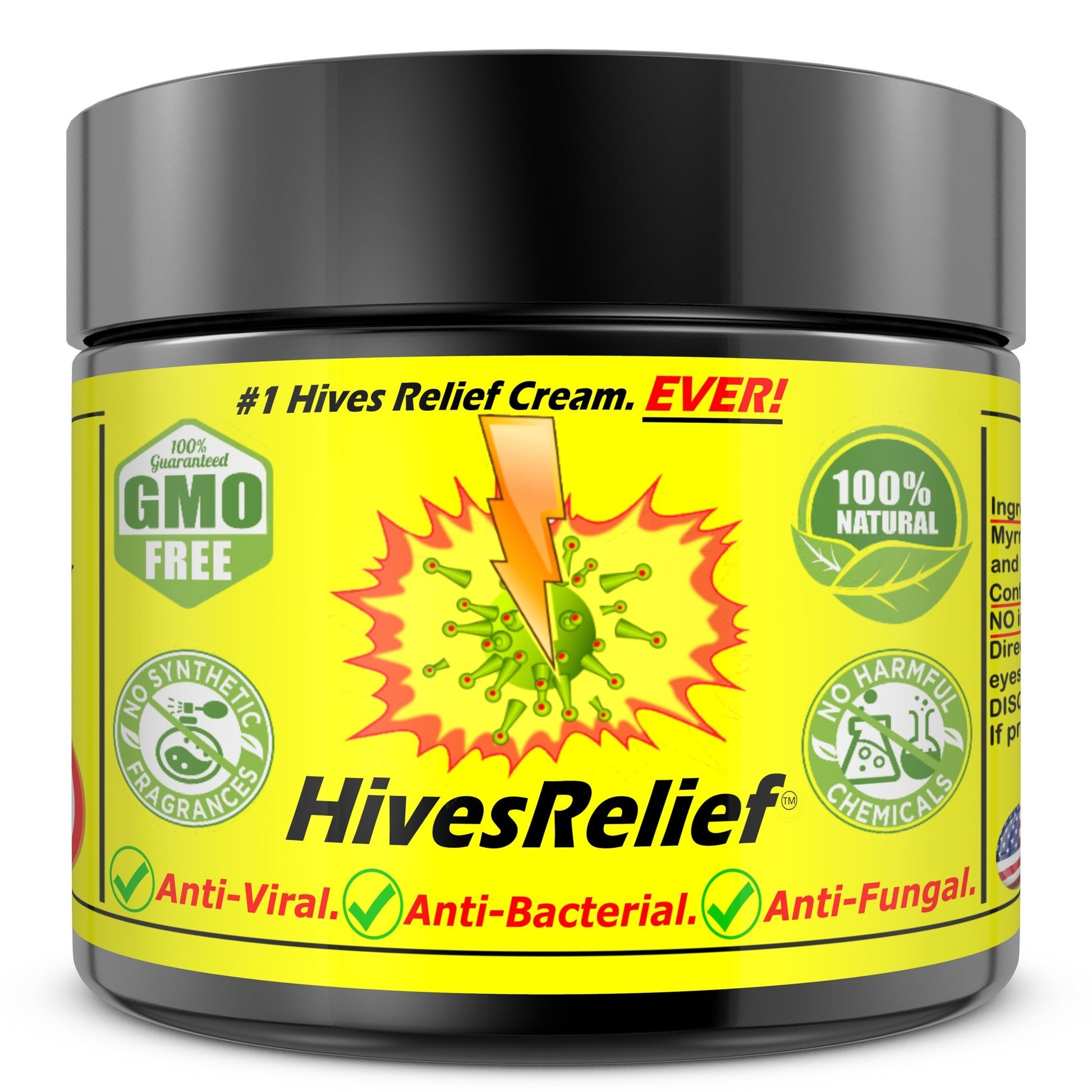 HivesRelief - BEST Hives Relief Treatment Cream On The Planet. Fast Acting. Guaranteed Relief. - Revitalize Life Organics -