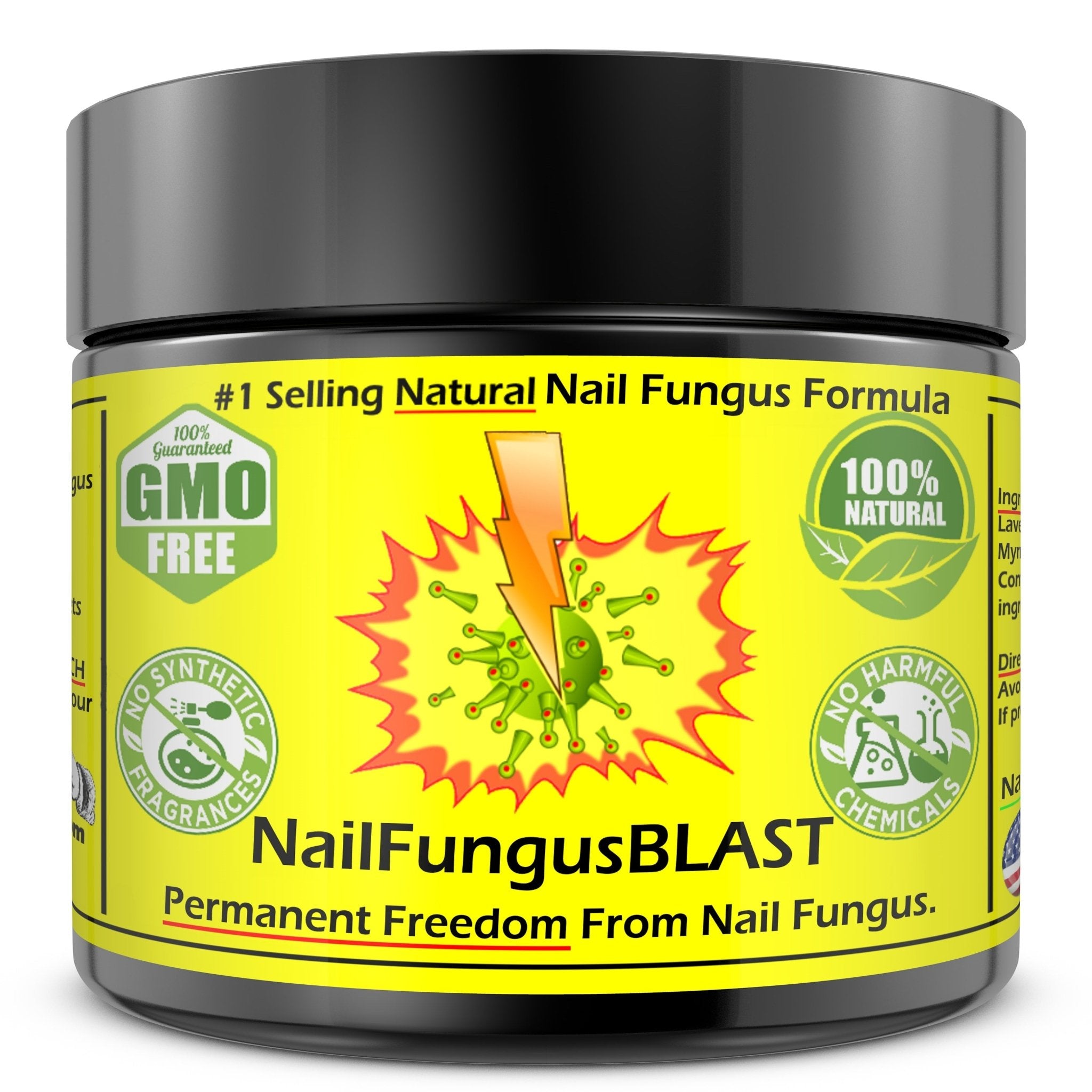 NailFungusBLAST - FASTEST Nail Fungus Relief Cream on the Planet. Natural. Potent. Clean. - Revitalize Life Organics -