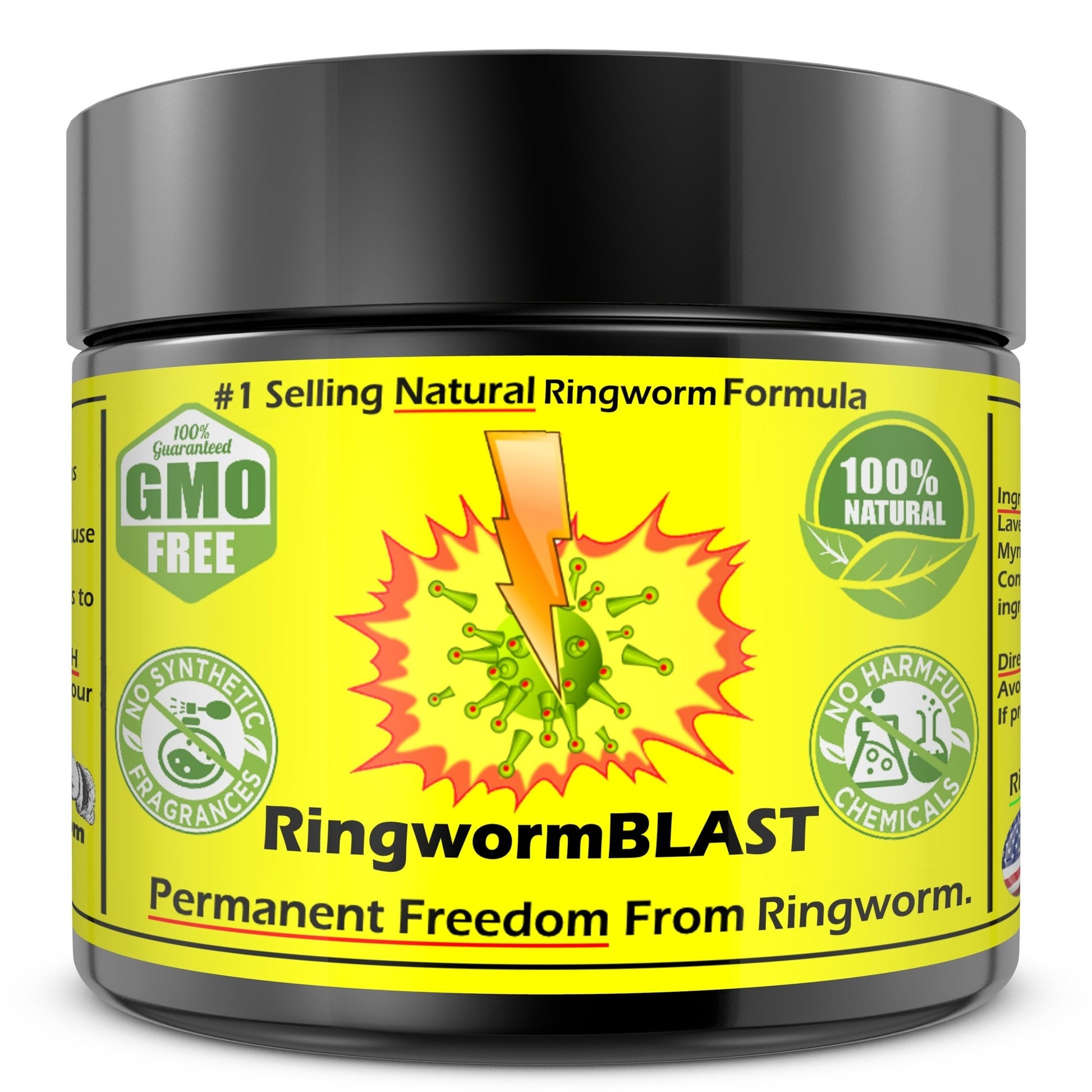 RingwormBLAST - Ringworm FAST Relief for Itching, Severe Discomfort, Red Patches, Powerful & Potent. - Revitalize Life Organics -