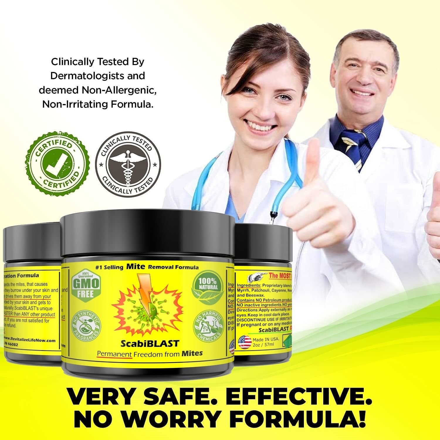 ScabiBLAST - The Best Scabies Relief Salve on the Planet - Natural Plant Based Relief Remedy - Revitalize Life Organics - 